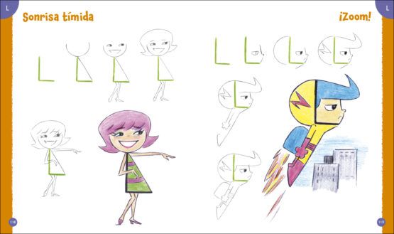Dibujar caricaturas con números y letras Art.-Nr. 219116