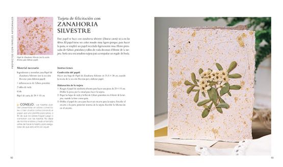 Papel Artesanal con Materiales Naturales Art.-Nr. 203315