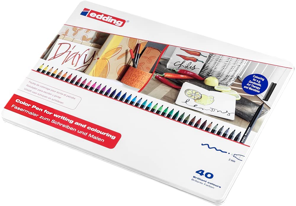 Caja Rotuladores Edding 40 colores Art.-Nr. 4-1300-40