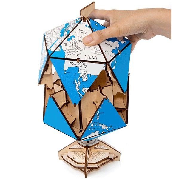 Globo Terráqueo Icosaedro Azul Art.-Nr. 59500138