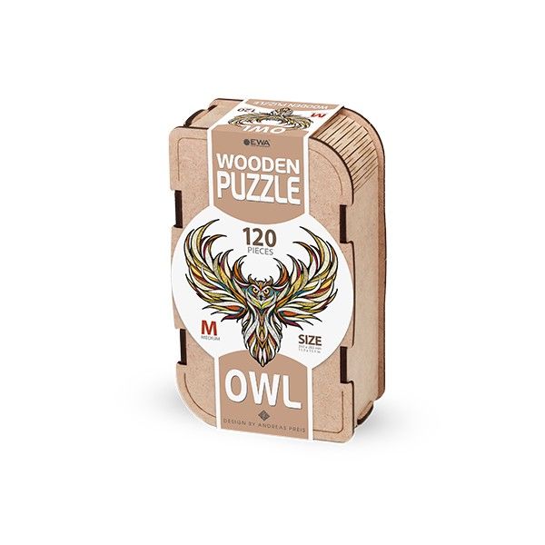 Puzzle «Búho» 120 piezas de madera Art.-Nr. 00233