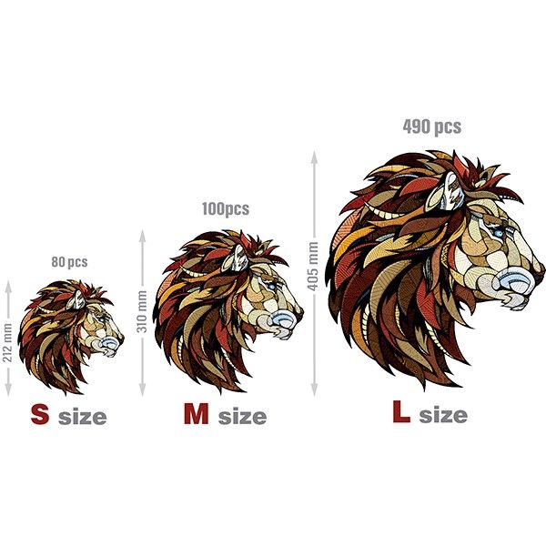 Puzzle «León» 490 piezas de madera Art.-Nr. 00181