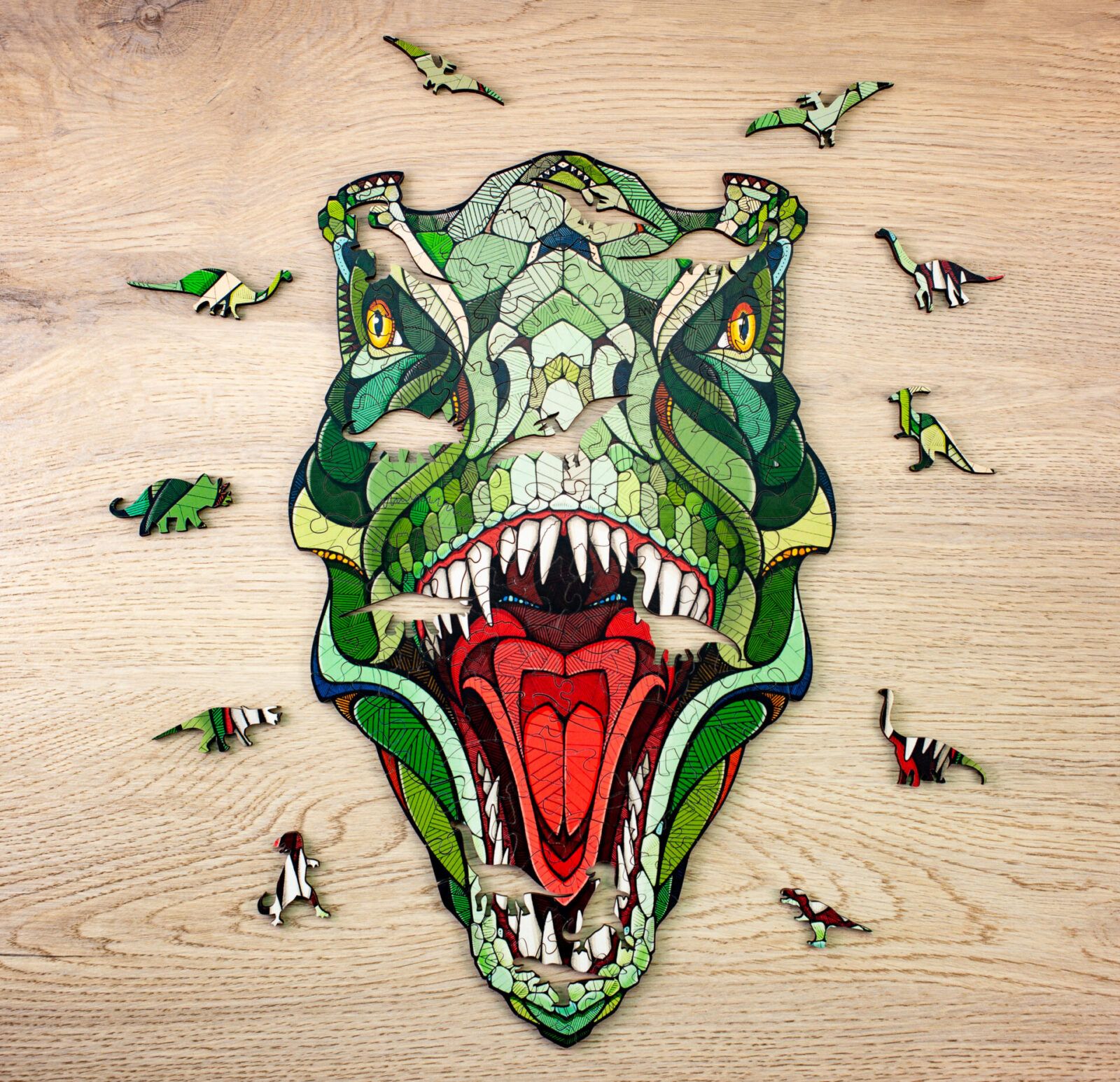 Puzzle «T-Rex» 80 piezas de madera Art.-Nr. 00188