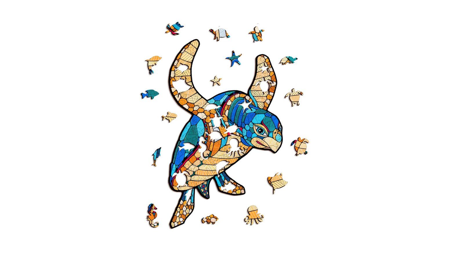Puzzle «Tortuga» 150 piezas de madera Art.-Nr. 00235