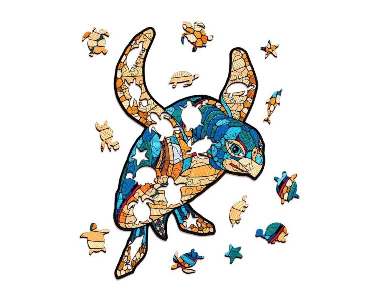 Puzzle «Tortuga» 80 piezas de madera Art.-Nr. 00229
