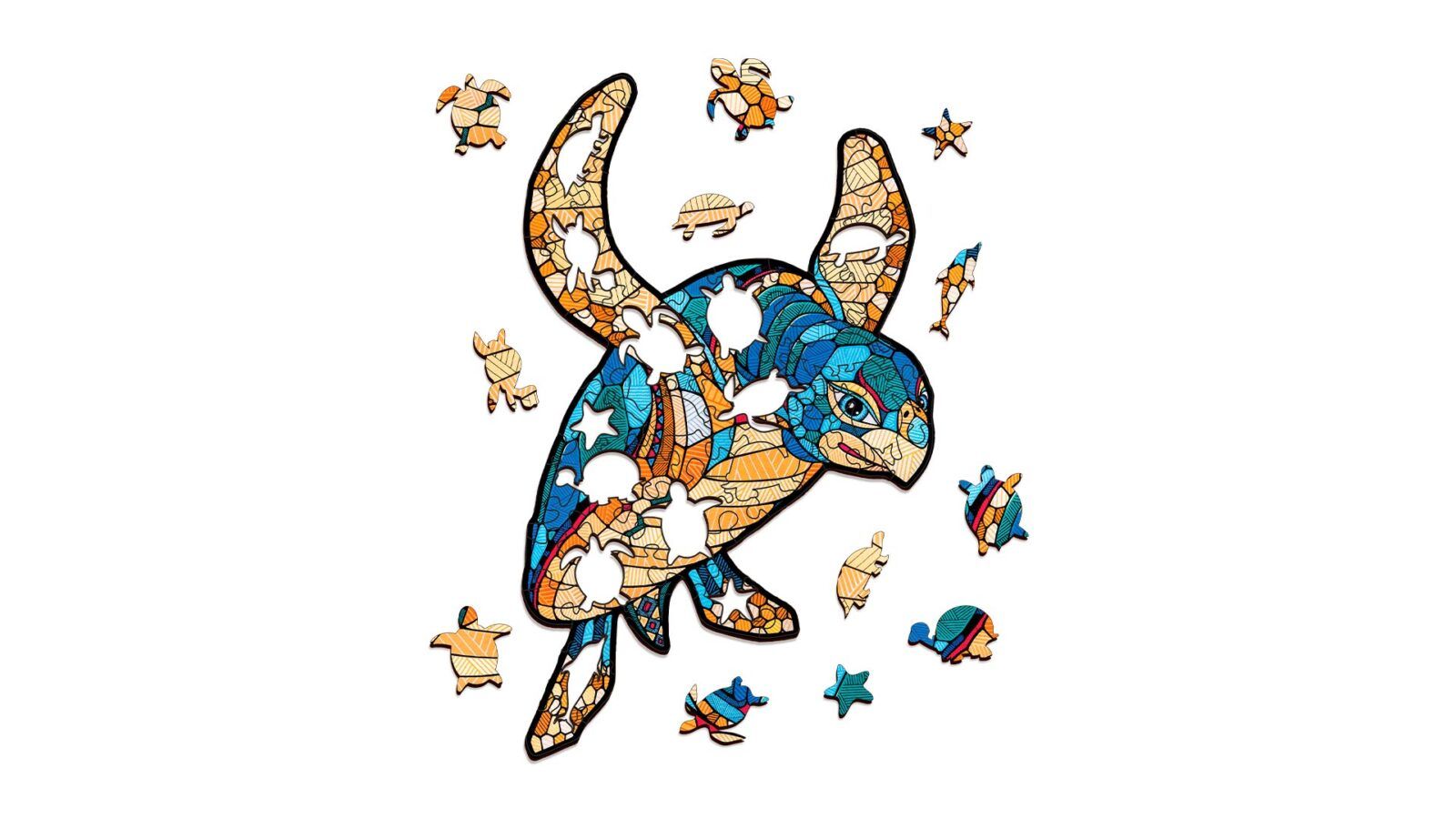Puzzle «Tortuga» 80 piezas de madera Art.-Nr. 00229