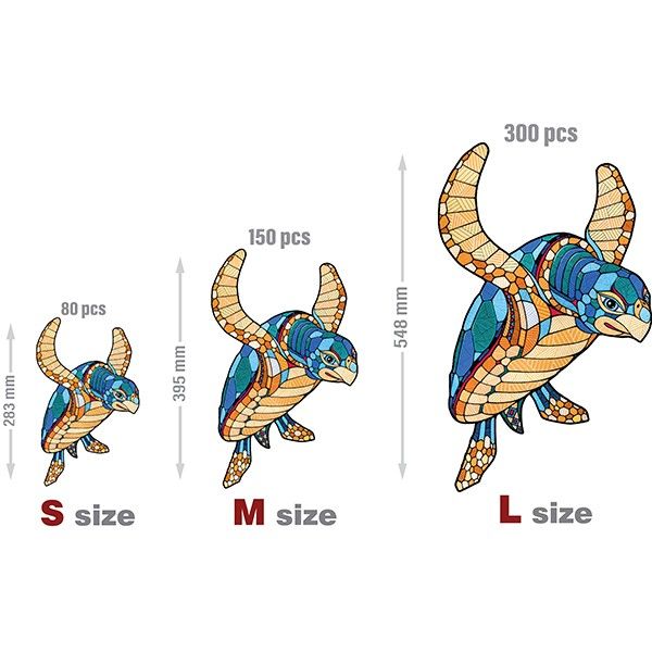 Puzzle «Tortuga» 300 piezas de madera Art.-Nr. 00223