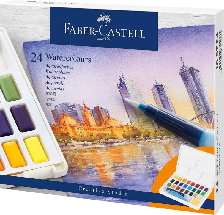 Caja Acuarela 24 colores Faber-Castell Art.-Nr. 169724