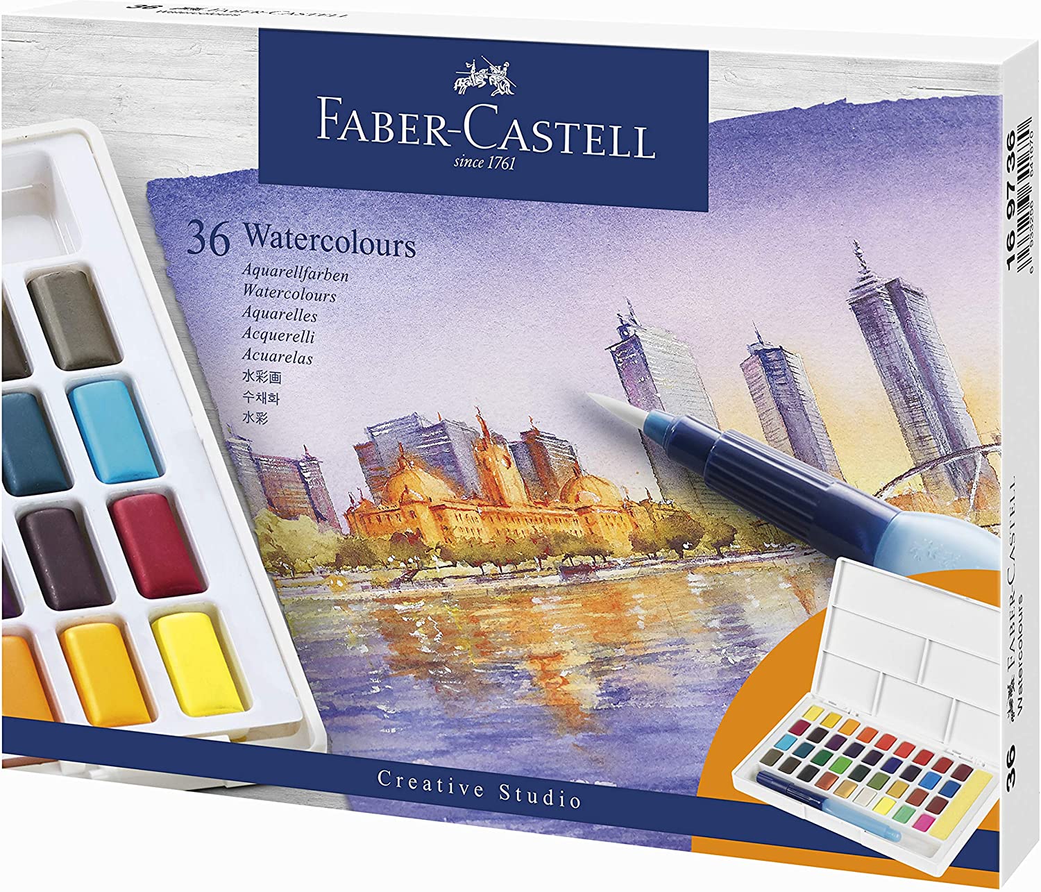 Caja Acuarela 36 colores Faber-Castell Art.-Nr. 169736