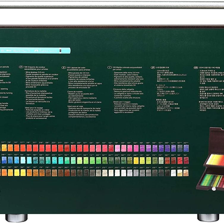 Caja Lápices Acuarelables Albrecht Dürer 120 colores Faber-Castell Art.-Nr. 117513