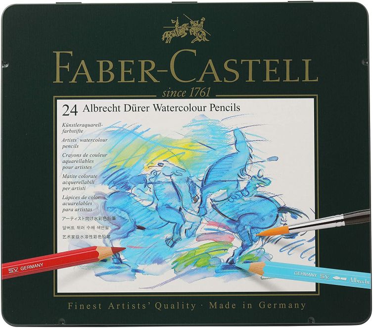 Caja Lápices Acuarelables Albrecht Dürer 24 colores Faber-Castell Art.-Nr. 117524