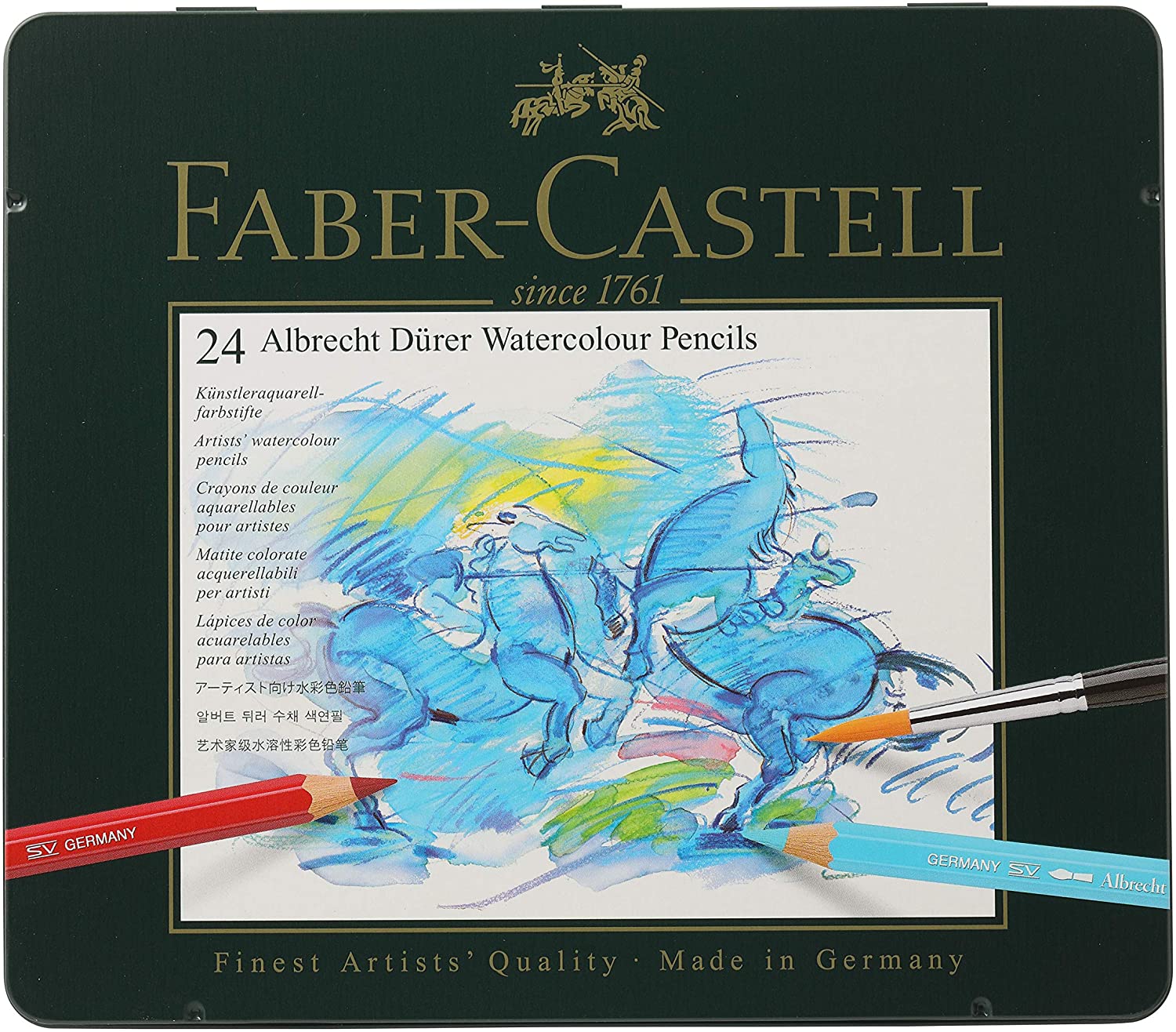 Caja Lápices Acuarelables Albrecht Dürer 24 colores Faber-Castell Art.-Nr. 117524