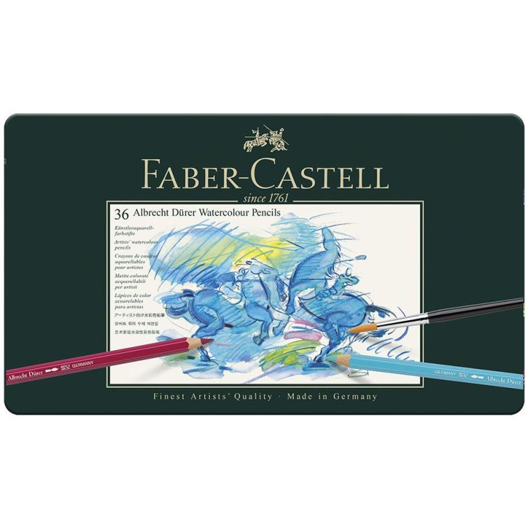 Caja Lápices Acuarelables Albrecht Dürer 36 colores Faber-Castell Art.-Nr. 117536