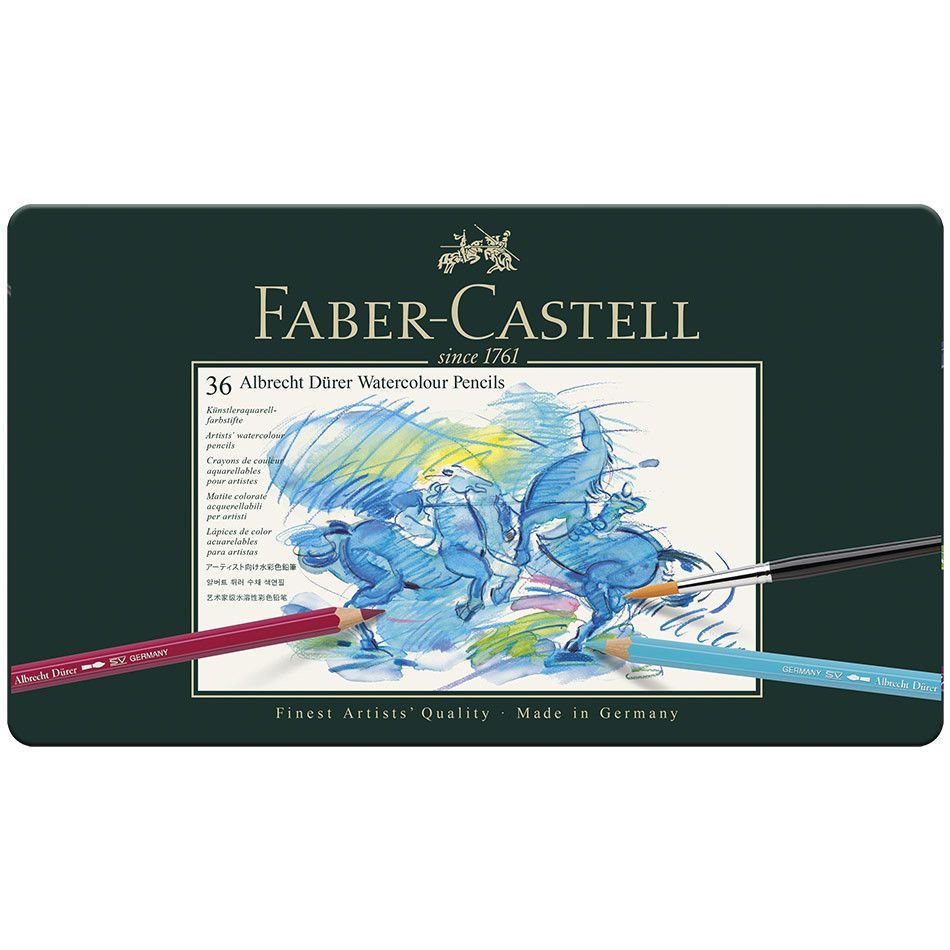 Caja Lápices Acuarelables Albrecht Dürer 36 colores Faber-Castell Art.-Nr. 117536