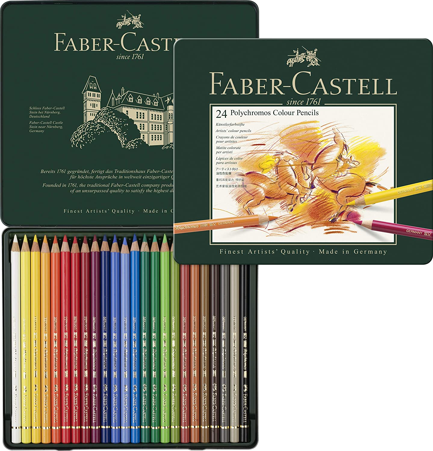 Caja Lápices Polychromos 24 Colores Faber-Castell Art.-Nr. 110024