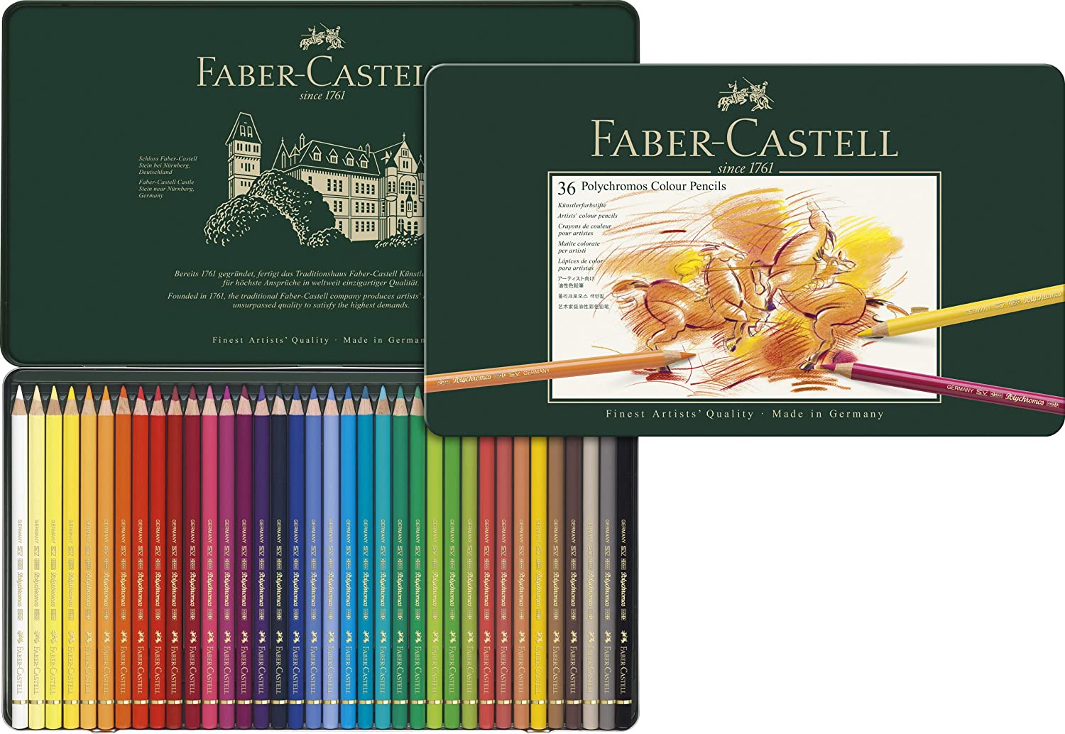 Caja Lápices Polychromos 36 colores Faber-Castell Art.-Nr. 110036