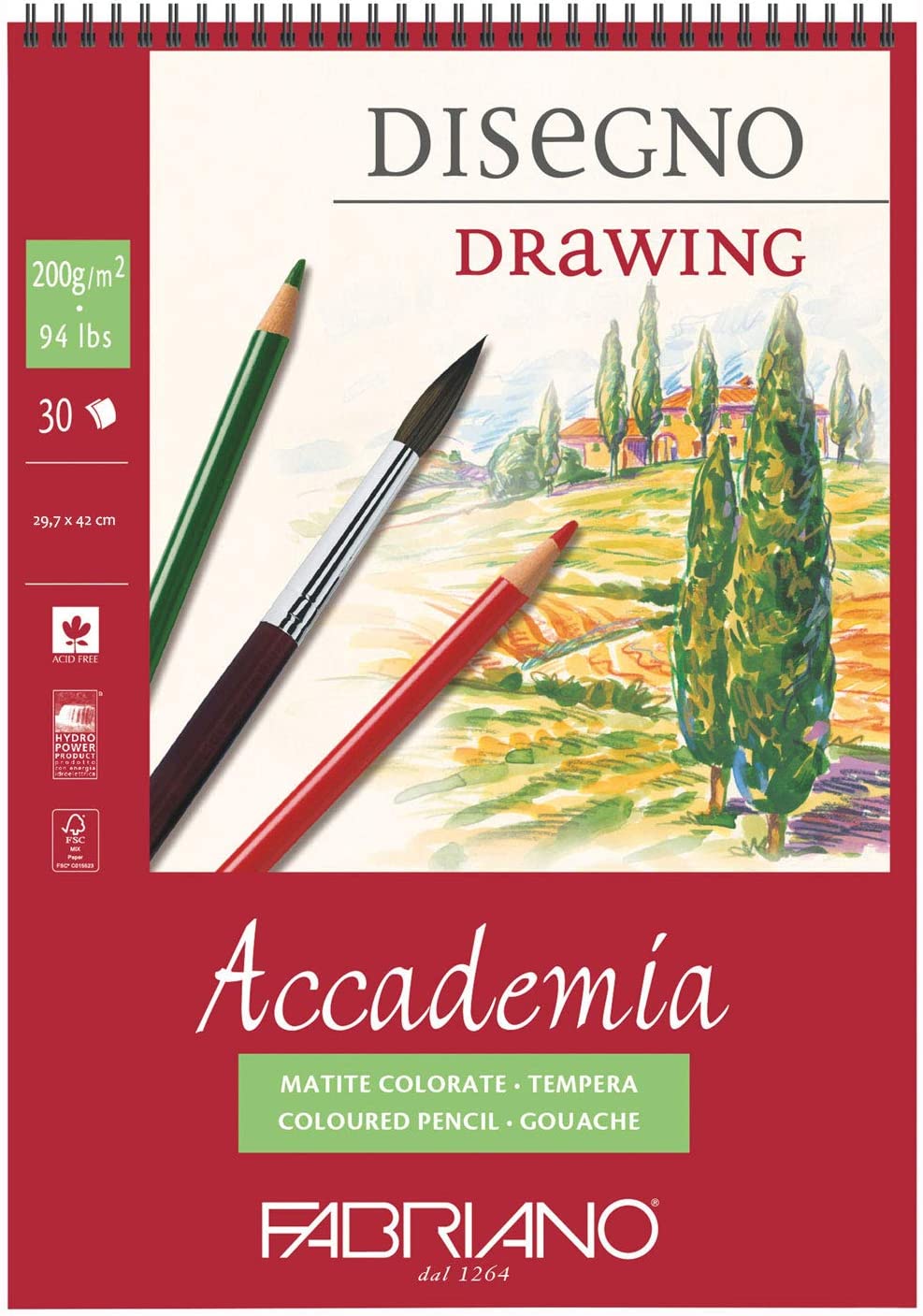 Bloc Accademia A3 Espiral 30 h 200g/m² Art.-Nr. 44202942