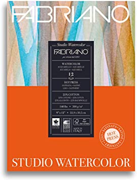 Bloc Acuarela Fabriano Studio 22,9×30,5 cm. Art.-Nr. 19123002