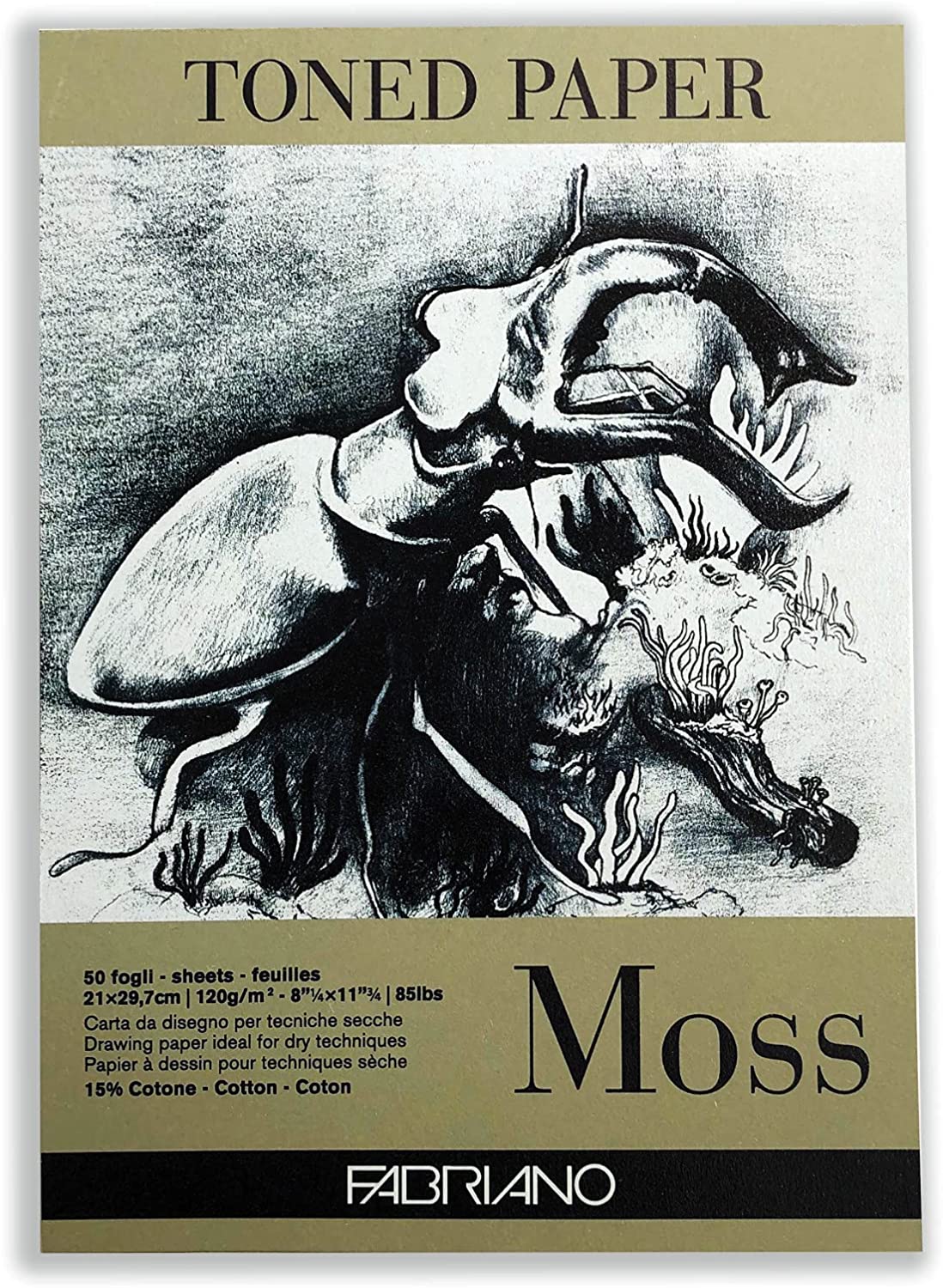 Bloc Papel Toned Moss A4 Fabriano Art.-Nr. 19100512