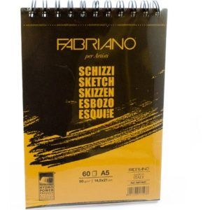 Bloc Esbozo Fabriano A5 90 g/m2 60 hojas Art.-Nr. 56614821