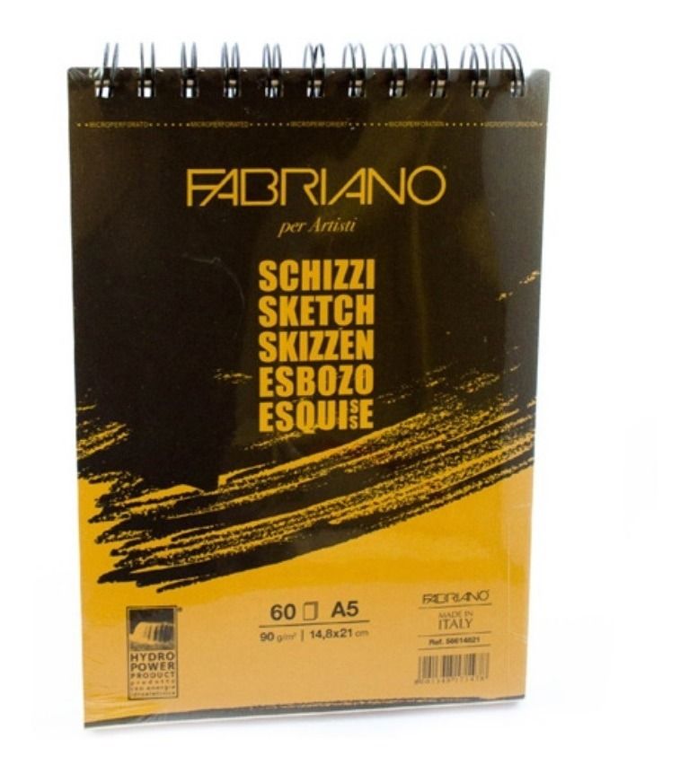 Bloc Esbozo Fabriano A5 90 g/m2 60 hojas Art.-Nr. 56614821