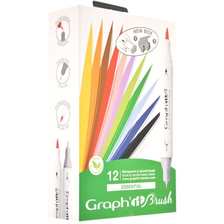 Estuche 12 Colores Graph’it Brush Art.-Nr. GI80110