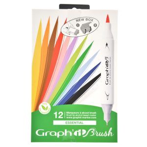 Estuche 12 Colores Graph'it Brush Art.-Nr. GI80110