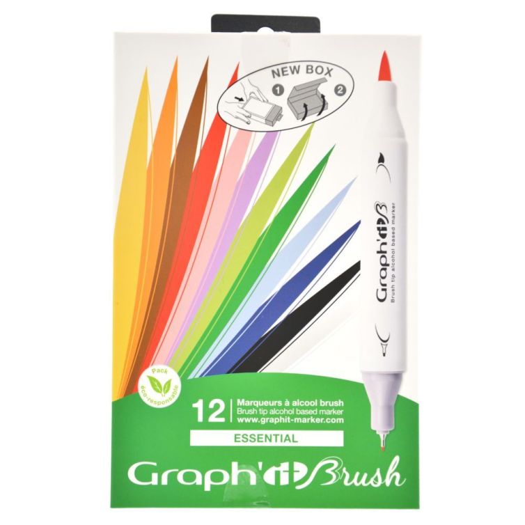 Estuche 12 Colores Graph’it Brush Art.-Nr. GI80110
