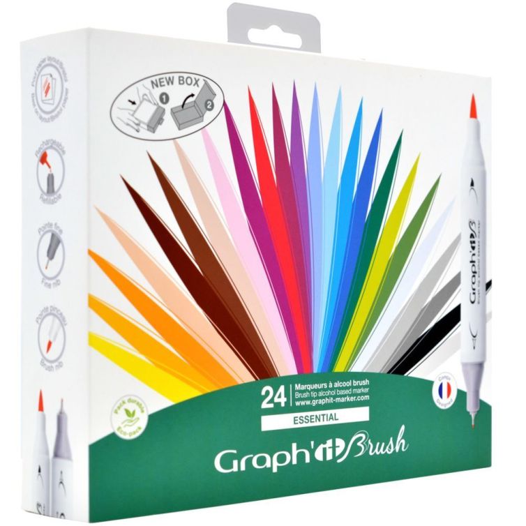 Estuche 24 Colores Graph’it Brush Art.-Nr. GI80210