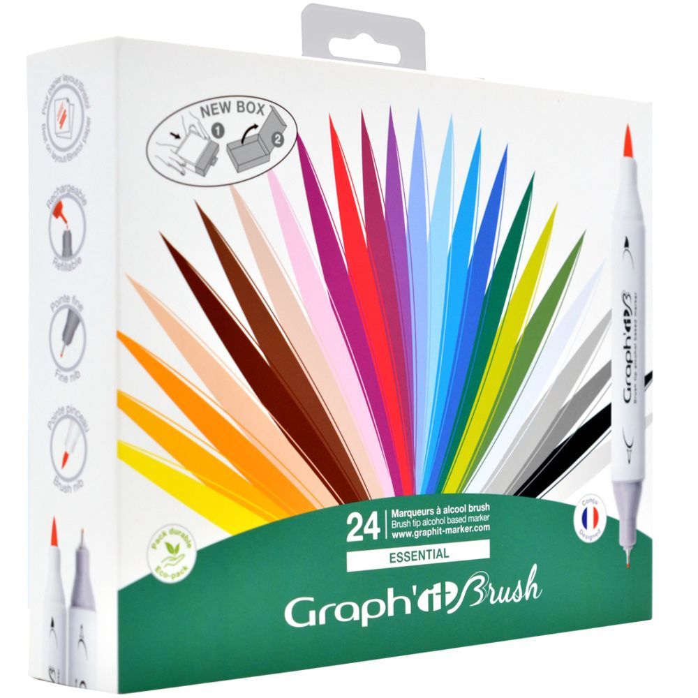 Estuche 24 Colores Graph’it Brush Art.-Nr. GI80210