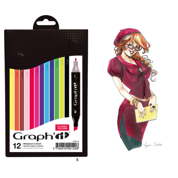 Set Rotuladores Graph’it 12 colores Art.-Nr. GI00120