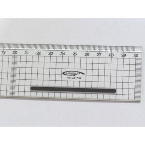 Regla de Plástico con Filo Metálico 30 cm Art.-Nr. GX1730