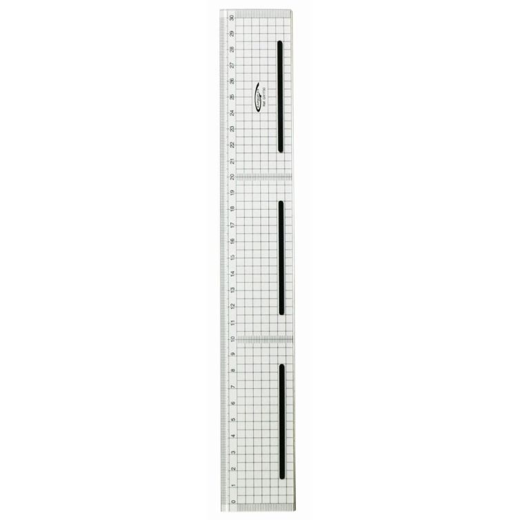 Regla de Plástico con Filo Metálico 30 cm Art.-Nr. GX1730