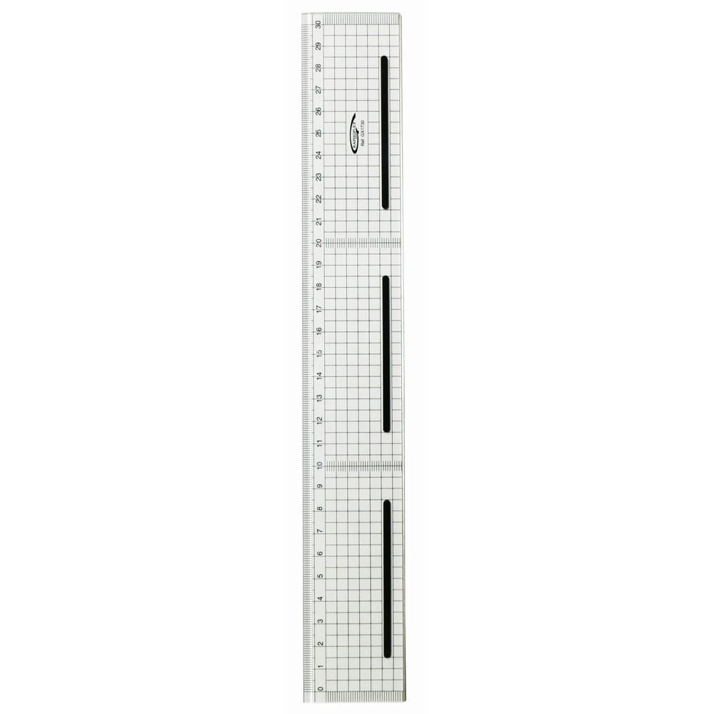 Regla de Plástico con Filo Metálico 30 cm Art.-Nr. GX1730