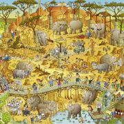 Heye Puzzle 1000 African Habitat – Funky Zoo Art.-Nr. 29639