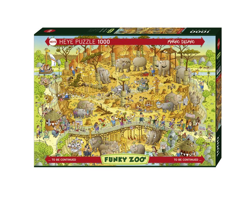 Heye Puzzle 1000 African Habitat – Funky Zoo Art.-Nr. 29639