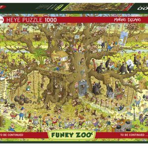 Heye Puzzle 1000 Monkey Habitat – Funky Zoo Art.-Nr. 29833