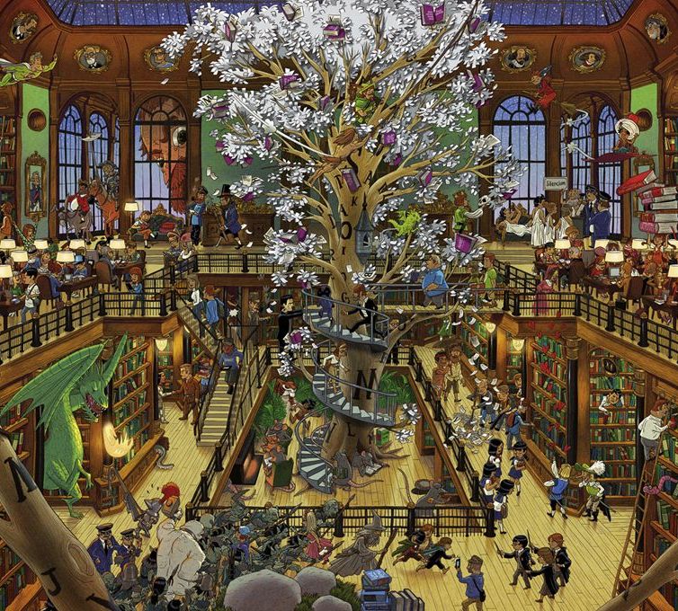 HEYE Puzzle 1500 Library Art.-Nr. 29840