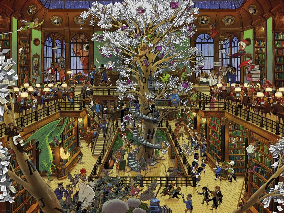 HEYE Puzzle 1500 Library Art.-Nr. 29840