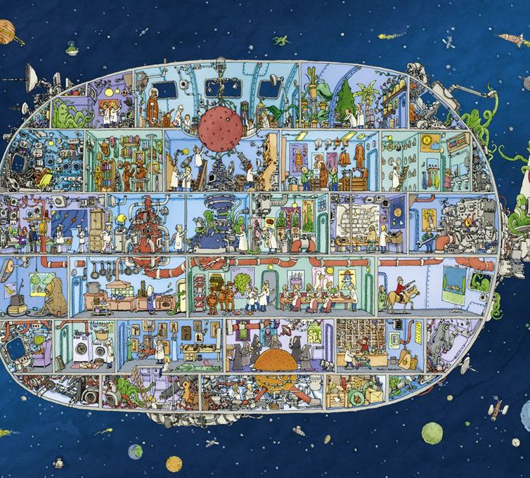HEYE Puzzle 1500 Spaceship Art.-Nr. 29841