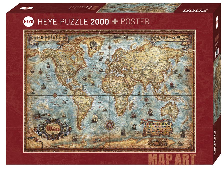 HEYE Puzzle 2000 The World Art.-Nr. 29845