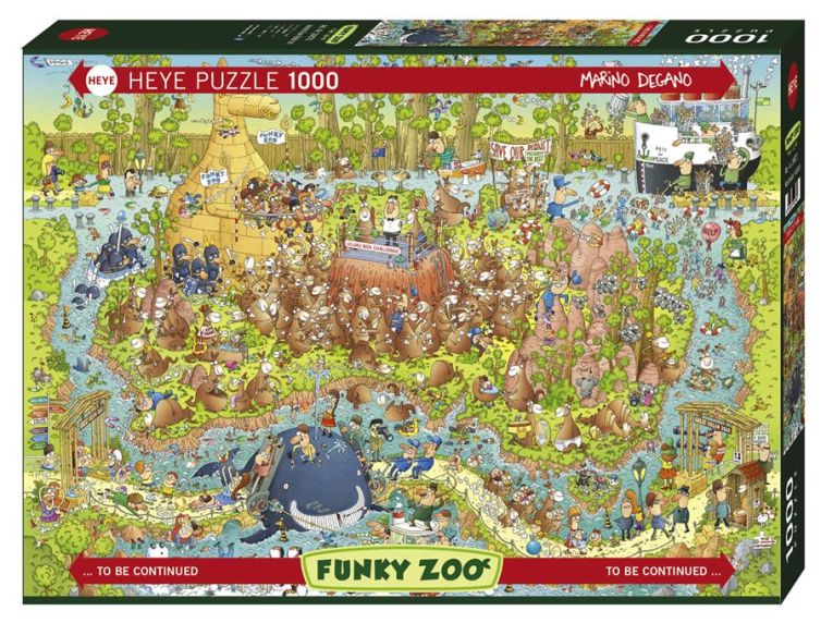 HEYE Puzzle 1000 Funky Zoo Australian Habitat Art.-Nr. 29870