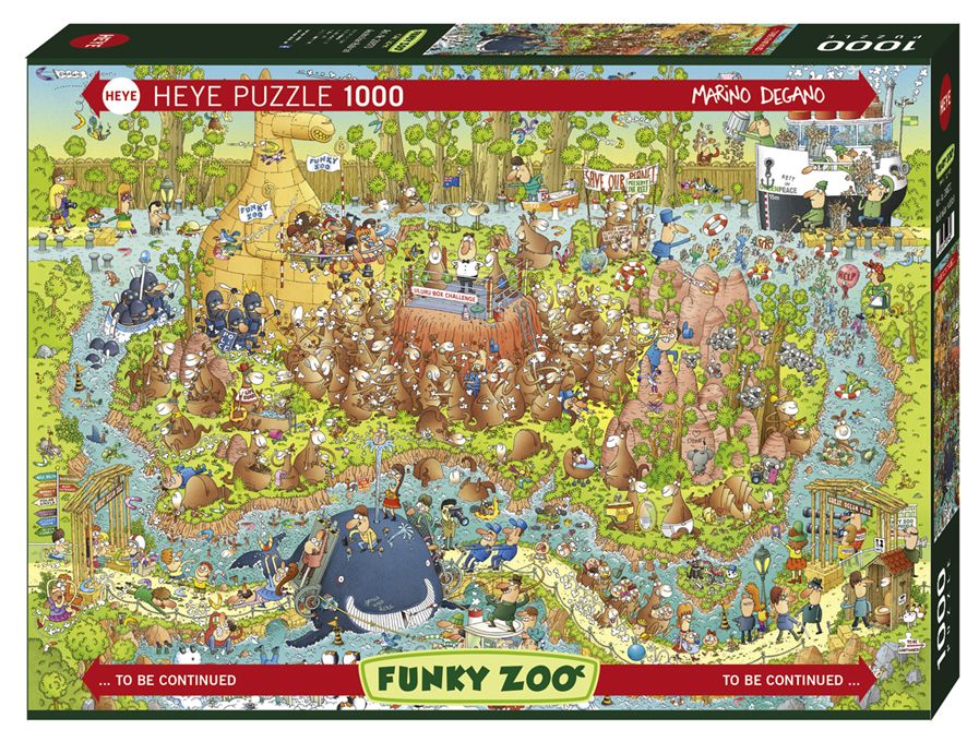 HEYE Puzzle 1000 Funky Zoo Australian Habitat Art.-Nr. 29870