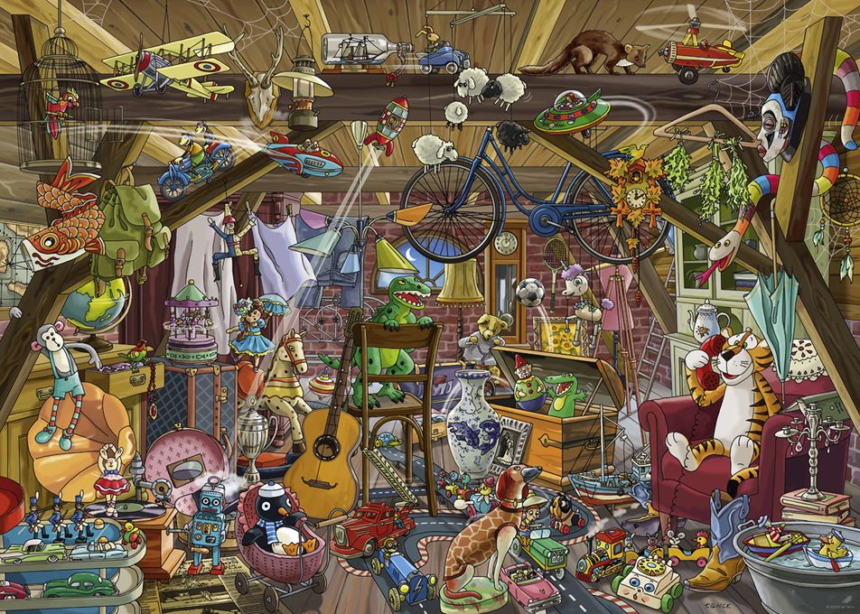 HEYE Puzzle 1000 In The Attic Art.-Nr. 29885