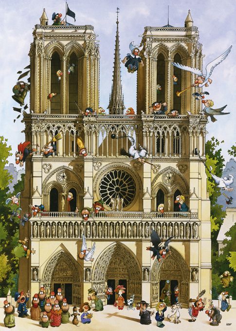 Heye Puzzle 1000 Vive Notre Dame! Art.-Nr. 29905