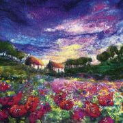 Heye Puzzle 1000 Sundown Poppies – Felted Art Art.-Nr. 29917