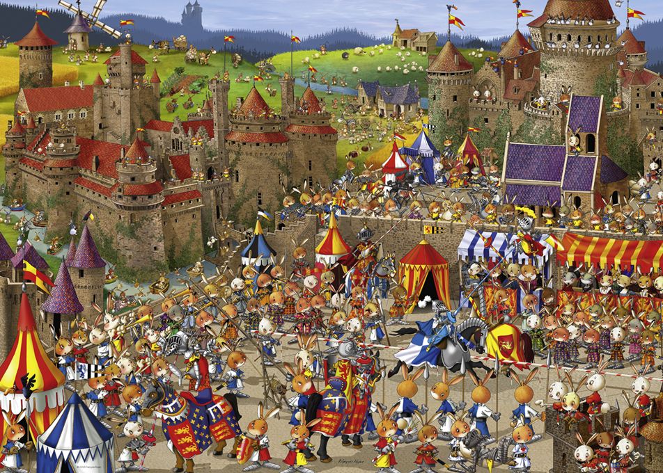 HEYE Puzzle 1000 Bunny Battles Art.-Nr. 29920
