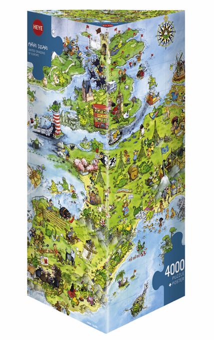 HEYE Puzzle 4000 United Dragons Art.-Nr. 8854