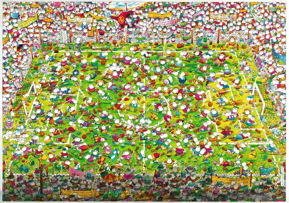 HEYE Puzzle 4000 Crazy World Cup Art.-Nr. 29072