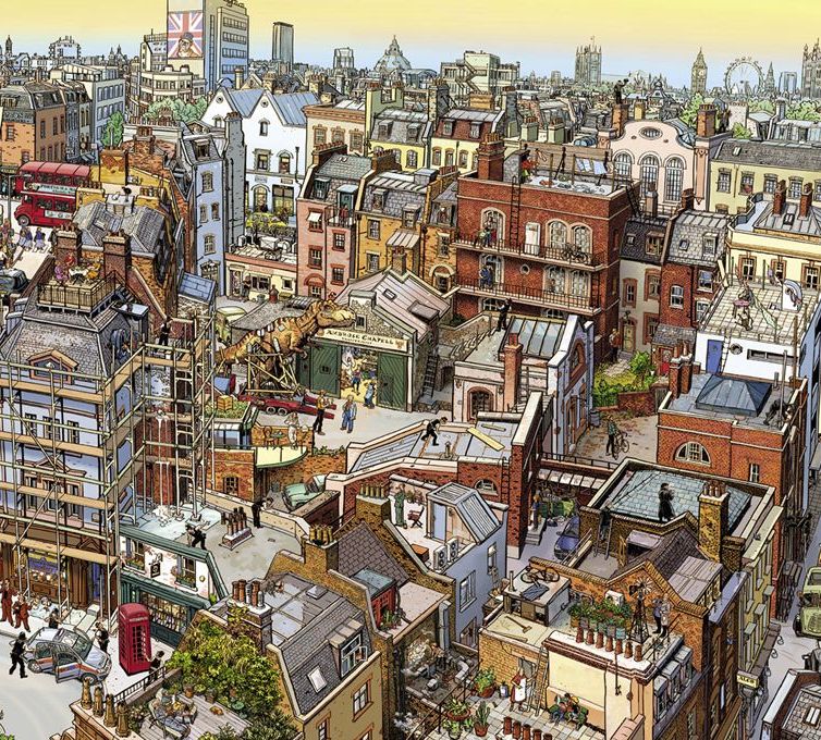 HEYE Puzzle 2000 Sherlock & Co. Art.-Nr. 29753